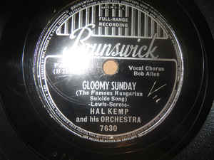 GLOOMY SUNDAY / DESIRE - HAL KEMP 78 (used)
